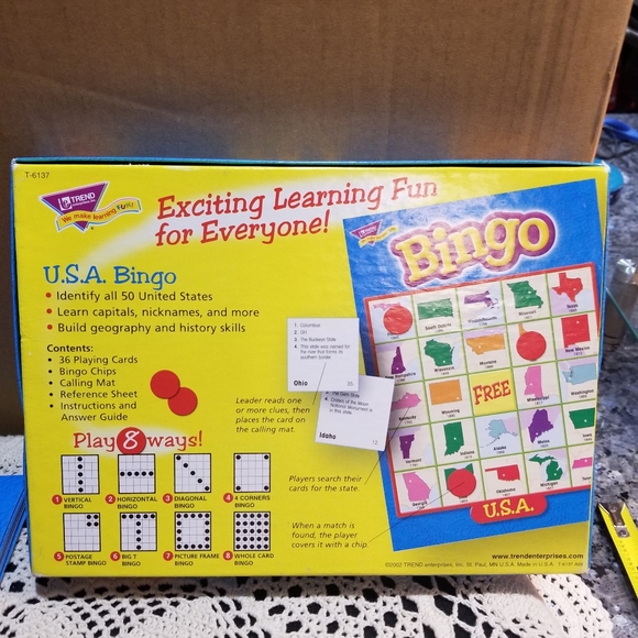 Bingo USA States game EUC - Picture 6 of 13